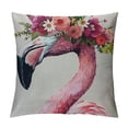thumbnail image 1 of Awypu Throw Pillow Covers Animal with Flower Wreath  Square Home Decorative Throw Pillow Case Cushion Covers, 1 of 5