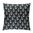 thumbnail image 1 of Nawypu Throw Pillow Covers Case Navy Adventure Blue River Naval Anchor Pattern Water Abstract Cute Nautical Vacation Navigation Square Decorative Cushion Covers for Sofa Bed Home Decoration, 1 of 5