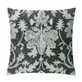 thumbnail image 1 of Nawypu  Throw Pillow Covers Farmhouse Decorative Floral Throw Pillow Cover Cottage Floral Grey Leaves Pattern Cushion Cover for Bedroom Sofa Home (Grey-Leaf), 1 of 5