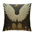thumbnail image 1 of Nawypu Throw Pillow Covers Gold Gray Guardian Christmas Angel Wings White Holidays Celebrate Feather Greeting Handwriting Heaven Cushion Case Square Pillowcase for Home Decor, 1 of 5