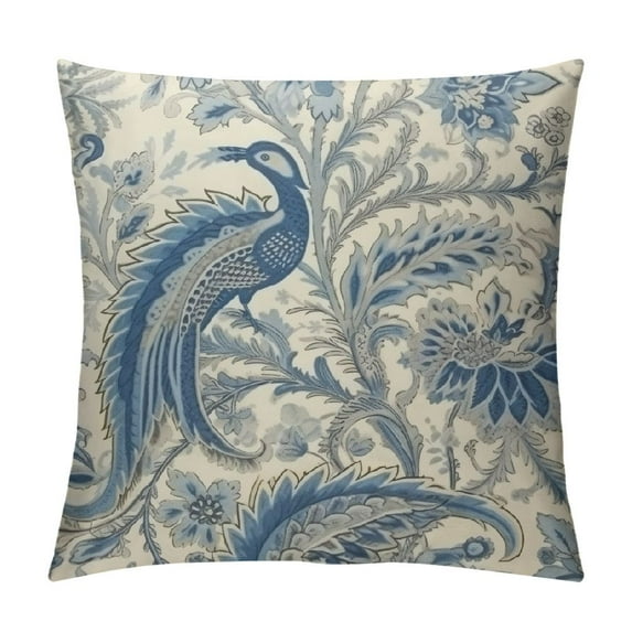 Nawypu  Throw Pillow Covers Home Decor Paisley Floral Tulips Pillow Cases Decorative Outdoor Cushion Couch Sofa Pillowcases