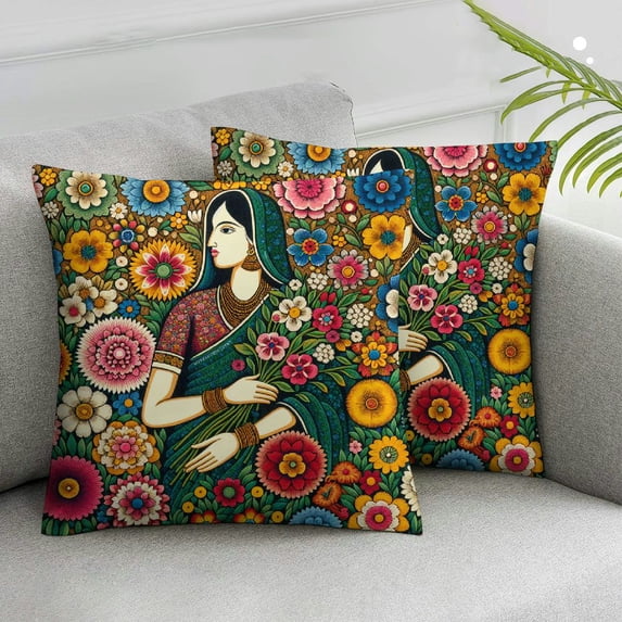Nawypu Throw Pillow Covers Mother Day Beautiful Beauty Blossom Botanical Bouquet Card Carnation Celebration Color Cute for Living Room Bedroom Sofa 2pcs 20x20in