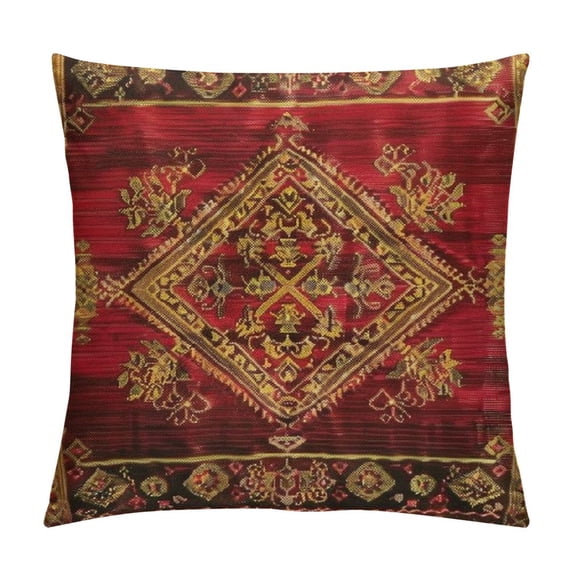 JEUXUS Throw Pillow Covers,Persian Carpet Pattern in Home Decorative Pillowcases Cushion Case Covers for Couch Bed Sofa