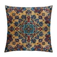 thumbnail image 1 of JEUXUS Throw Pillow Covers Tribal Abstract and Yellow Vintage Carpet Pattern Decorative Pillow Cases Home Decor Standard Square Floral Pillowcases, 1 of 5