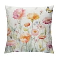thumbnail image 1 of Nawypu  Throw Pillow Covers Wild Flowers - Botanical Spring Floral Butterfly Colorful Decorative Pillow Case for Sofa Couch Bedroom Living Room Car Home Decor Summer Pillowcase, 1 of 5