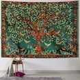thumbnail image 1 of Nawypu  Tree of Life Tapestry, Aesthetic Indian Mandala Wall Hanging, Hippie Tie Dye Bohemian Tapestries Wall Art Décor for Bedroom, Dorm, Living Room (Green), 1 of 6
