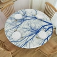 thumbnail image 1 of Nawypu Tree Table Cover Round Tablecloth, Waterproof and Wrinkle Resistant, Easy to Clean, Elastic Band Closure, Suitable for Various Sizes of Round Tables White, 1 of 7