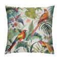 thumbnail image 1 of Nawypu  Tropical Banana Leaves Pillow Covers Hummingbird Palm Green Leaves Pillowcases  Jungle Style Double Sided Cushion Cover for Indoor Sofa Bedroom Decor, 1 of 5
