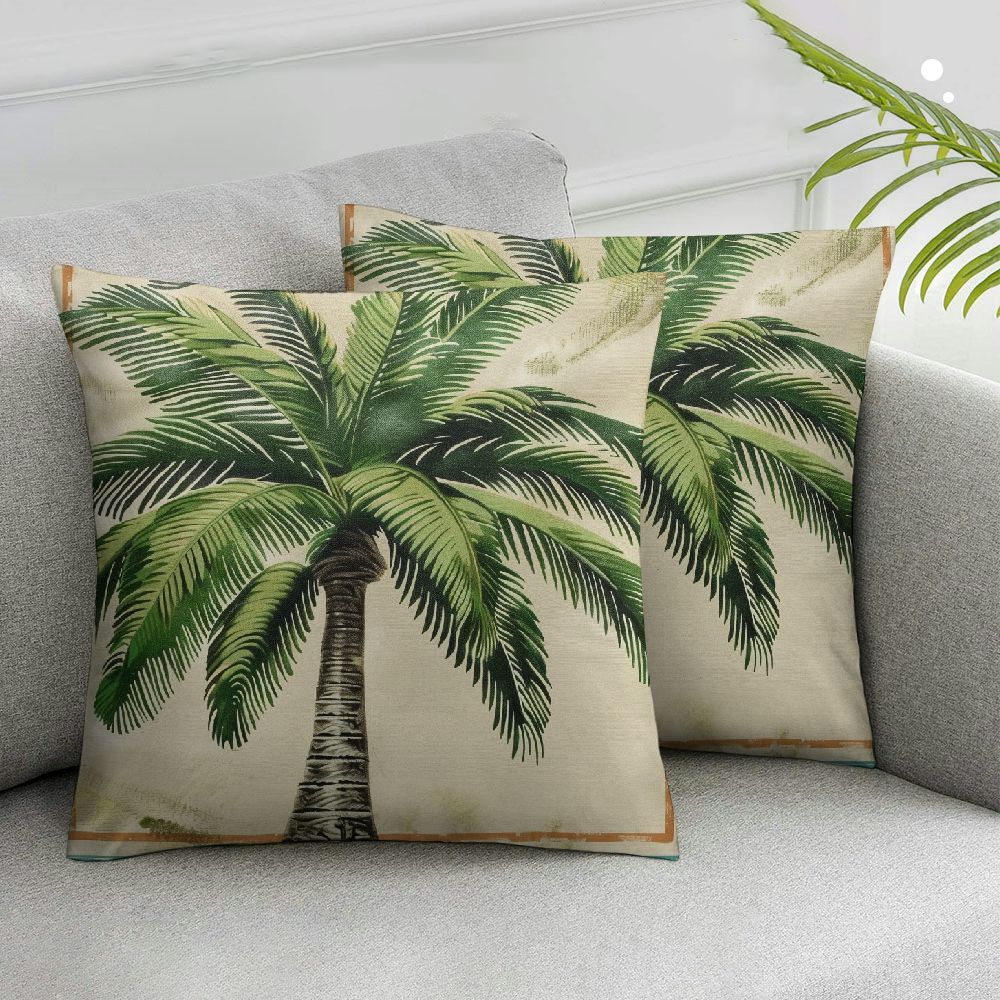 Nawypu Tropical Palm Banana Tree Decorative Pillow Covers Hawaii