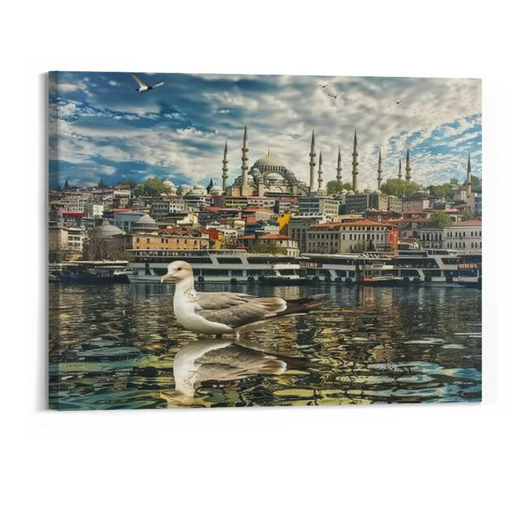 Nawypu Turkey Pictures Wall Decor Istanbul Canvas Wall Art Landscape