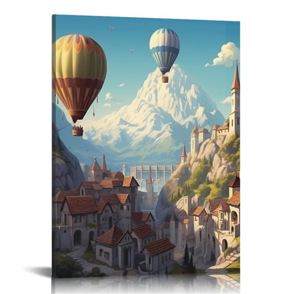 Nawypu Turkey Vintage Travel Posters Landscape Wall Art Picture Print Canvas Art Poster Modern Family Bedroom Decor Posters
