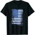 thumbnail image 1 of Nawypu US Police USA American Flag Back the Blue Lives Matter T-Shirt, 1 of 3