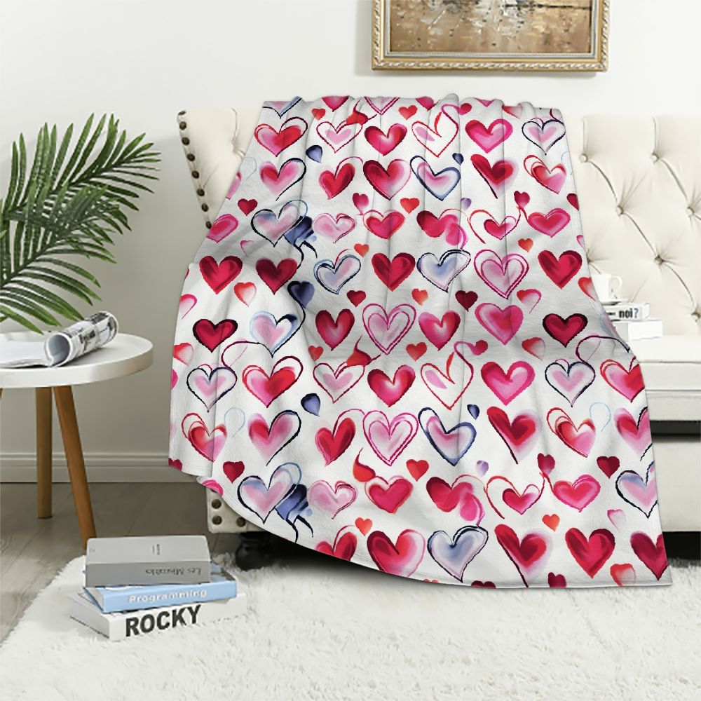 Personalized Marrige Aniversary Quilt/Fleece Blanket - Valentine Gift For Married Couples main image 1