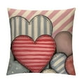 thumbnail image 1 of Nawypu  Valentine's Day XOXO You &amp; Me Truck Hearts Stripes Throw Pillow Covers, Gray Wedding Cushion Case Decoration for Sofa Couch, 1 of 5