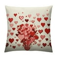 thumbnail image 1 of Nawypu  Valentines Day Pillow Covers Heart Love Pattern Throw Pillow Cover Decorations for Sofa Home Decor, 1 of 5