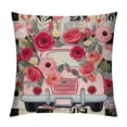 thumbnail image 1 of JEUXUS Valentines Pillow Covers Black Buffalo Plaid Truck Floral for Valentines Day Decor Outdoor Valentine Decorative Throw Pillows Cushion Case Decorations for Couch, 1 of 5