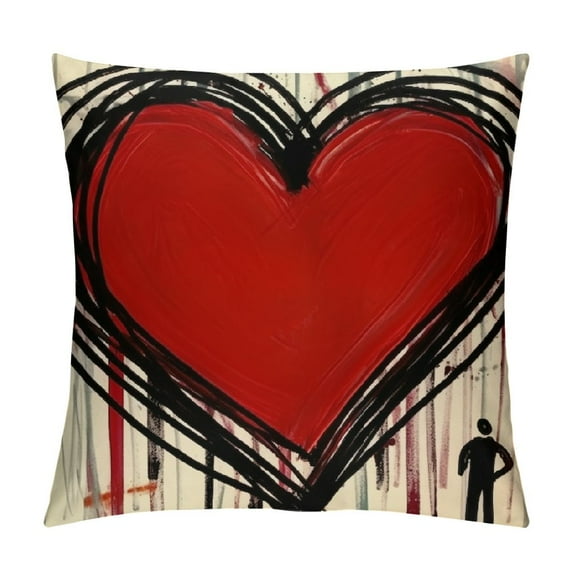 Nawypu Valentines Pillow Covers Throw Pillow Covers Valentines Decor Pillow Covers Red Heart Love You More for Anniversary Wedding Cushion Case Decoration