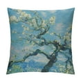 thumbnail image 1 of Nawypu Van Gogh Accent Pillows The Starry Night Pillowcase,Durable Throw Pillows Square Cushion Covers (Almond Blossom Blue), 1 of 5