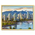 thumbnail image 1 of Nawypu Vancouver Canada Pictures Canvas Wall Art Landscape Poster Prints Wall Decor、For Living Room Bedroom Office With Framed, 1 of 5
