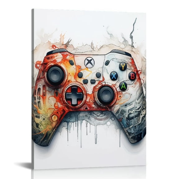 Nawypu  Video Game Art Print-Colorful Gaming Themed Canvas Wall Art Perfect for Kids Boy Bedroom Decoration