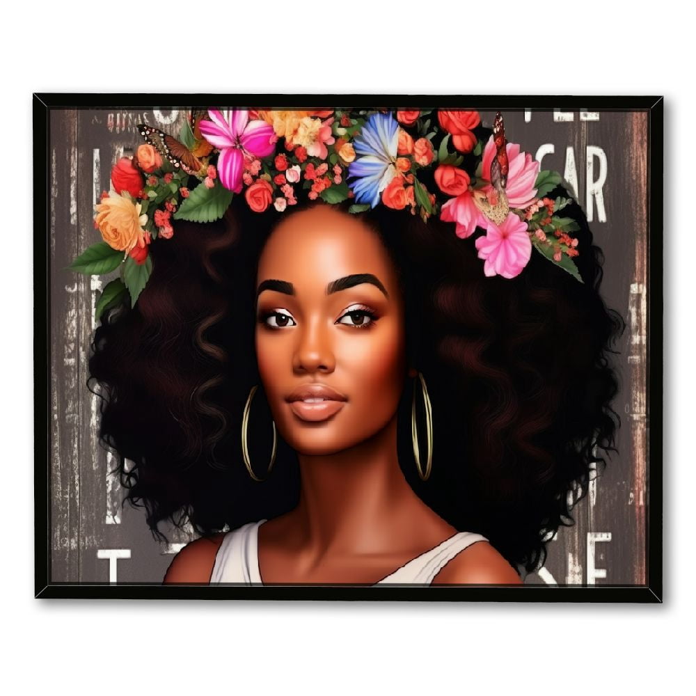 Nawypu Vintage African American Women Wall Art Fashion Black Girl ...