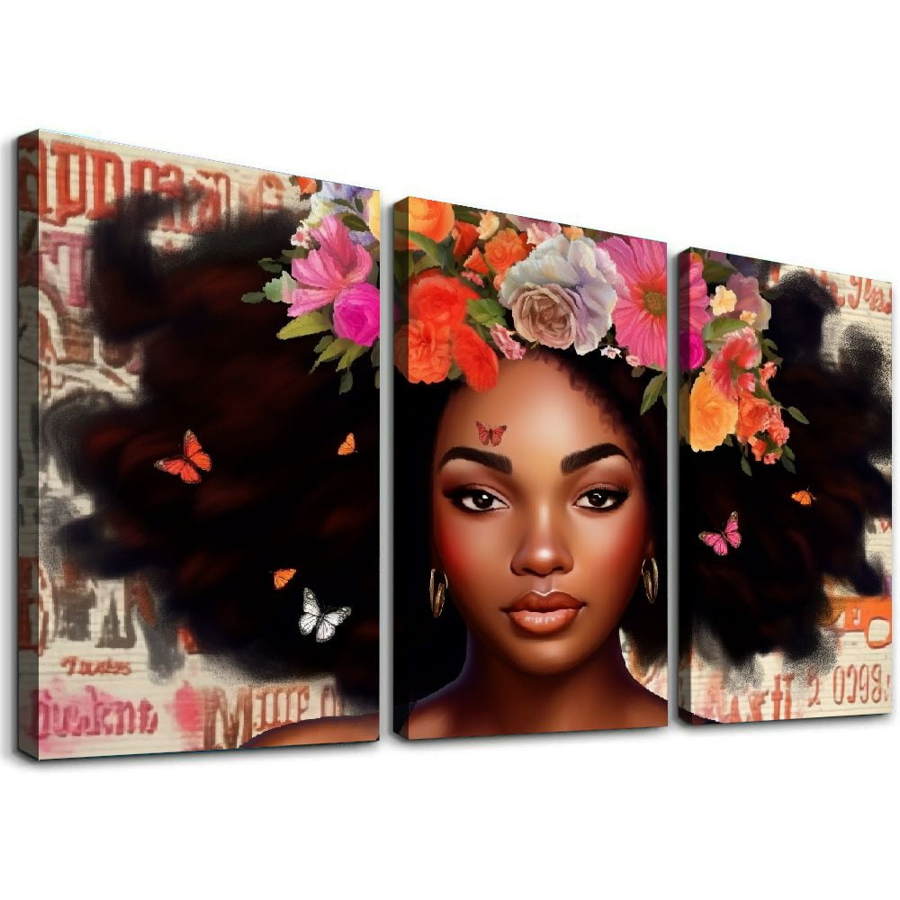 Nawypu Vintage African American Women Wall Art Fashion Black Girl Nawypu vintage african american women wall art fashion black girl