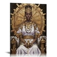 thumbnail image 1 of Nawypu  Vintage Black King and Queen Canvas Wall Art Black Couple African American Men Portrait Wall Decor, 1 of 5