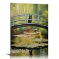 thumbnail image 1 of Nawypu Vintage Cat Poster Funny Bridge of Waterlilies Canvas Wall Art Famous Poster Aesthetic Room Decor for Bedroom Bathroom, 1 of 4