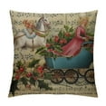 thumbnail image 1 of Nawypu Vintage Christmas Angels Couch Throw Pillows Old Fashioned Santa Pillow Cover Square Pillow Covers Cushion Case Pillowcase for Couch Sofa Bedroom Car Living Room, 1 of 5