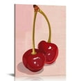thumbnail image 1 of Nawypu  Vintage Funky Cherry Canvas wall art 70s Red Blue Posters Room Aesthetic prints painting Girls College Dorm Apartment Decor, 1 of 5
