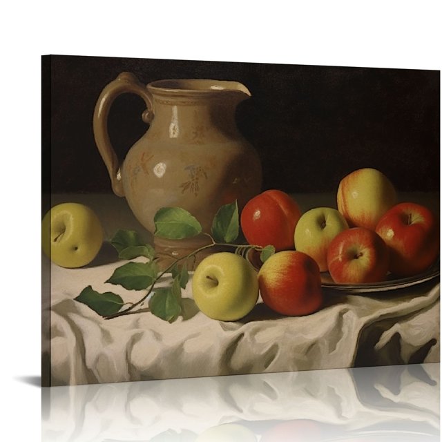 Nawypu Vintage Print on Canvas Wall Art Muted Neutral Modern Farmhouse Decor French Country