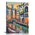 thumbnail image 1 of Awypu Vintage Travel Poster Milan Italy Canvas Art Poster Gift Wall Decor Posters Bedroom Decorative Posters, 1 of 4