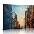 thumbnail image 1 of Nawypu  WKA75175 Abstract Canvas Print Wall Art Blue White Red Painting Wall Decor Canvas Art Print Artwork Framed for Living Room Bedroom Bathroom Kitchen Office Wall Decor, 1 of 4