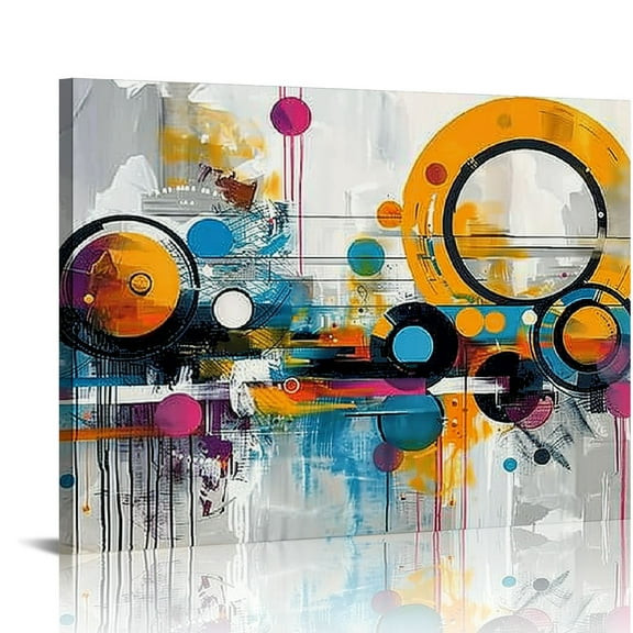 Nawypu Wall Art Abstract for Living Room, Large Framed Wall Art for Office, Modern Picture Prints Paintings Artwork for Wall Decor