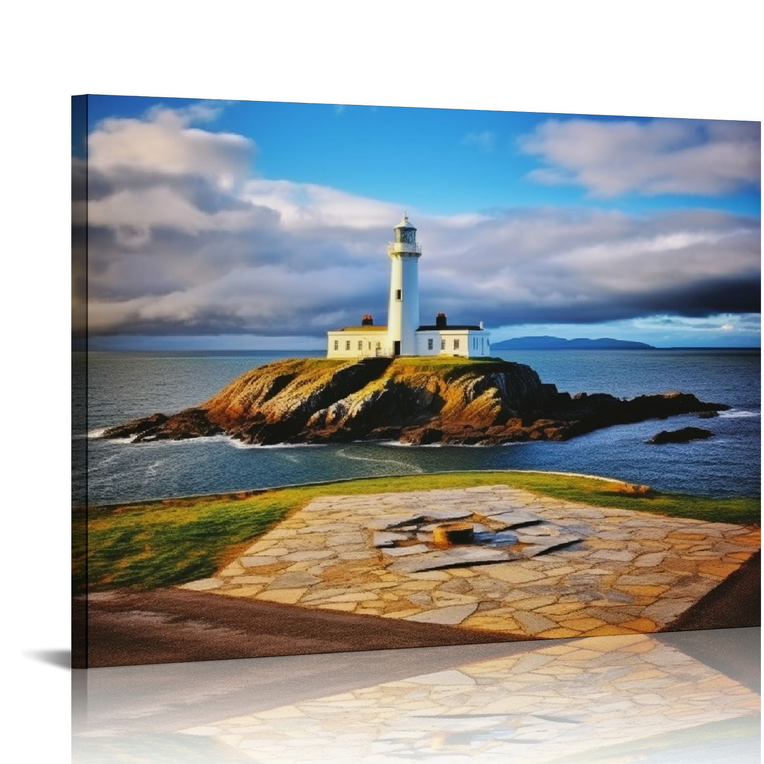 Nawypu Wall Art For living room The Lighthouse In Malta Canvas Poster