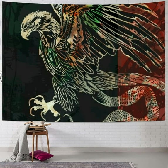 Nawypu Wall Decoration Tapestry-Mexican Eagle Tapestry Wall Hanging,Hippie Art Tablecloths For Bedroom Dorm Living Room-14