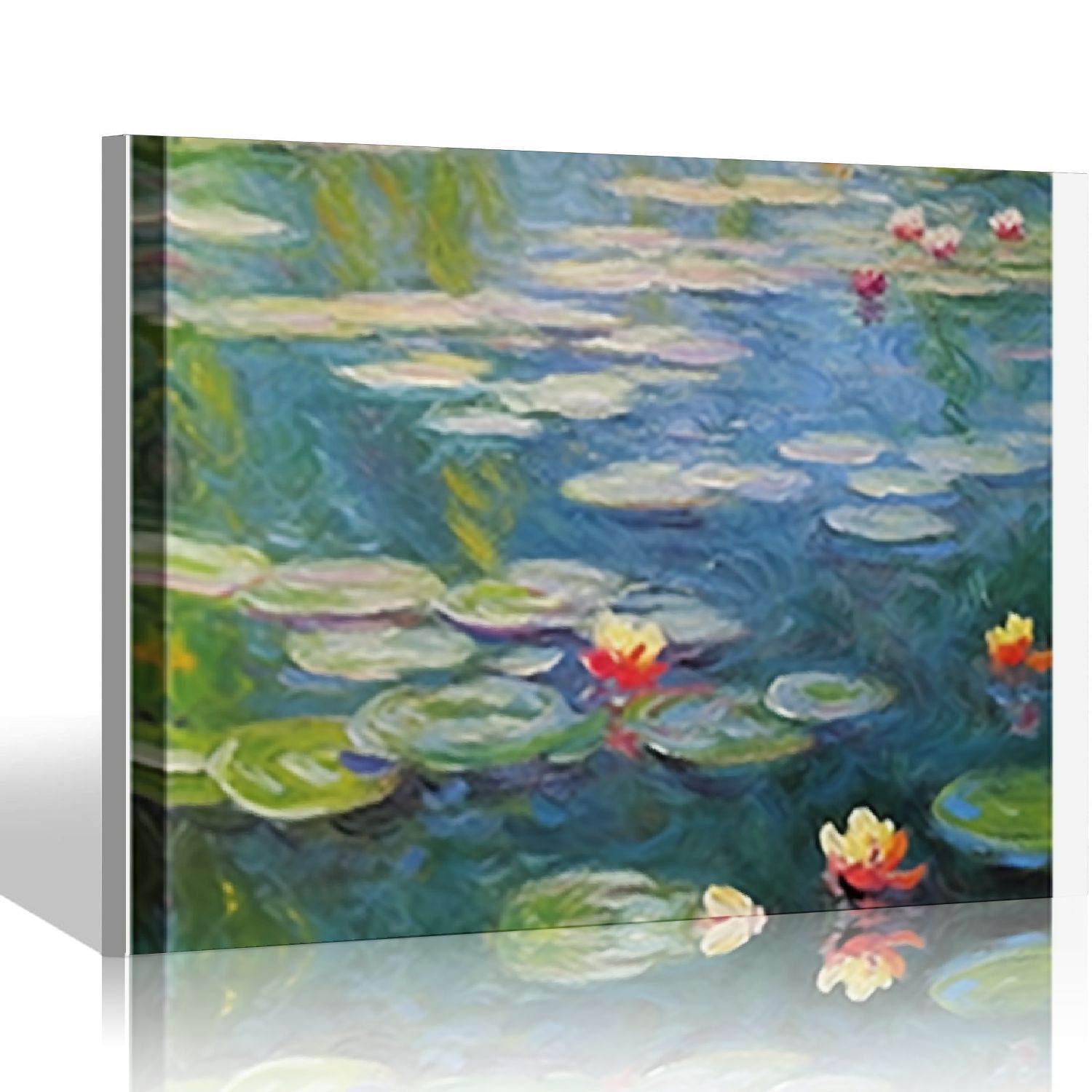 Nawypu Water Lilies Canvas Prints Wall Art of Claude Monet Famous Oil ...