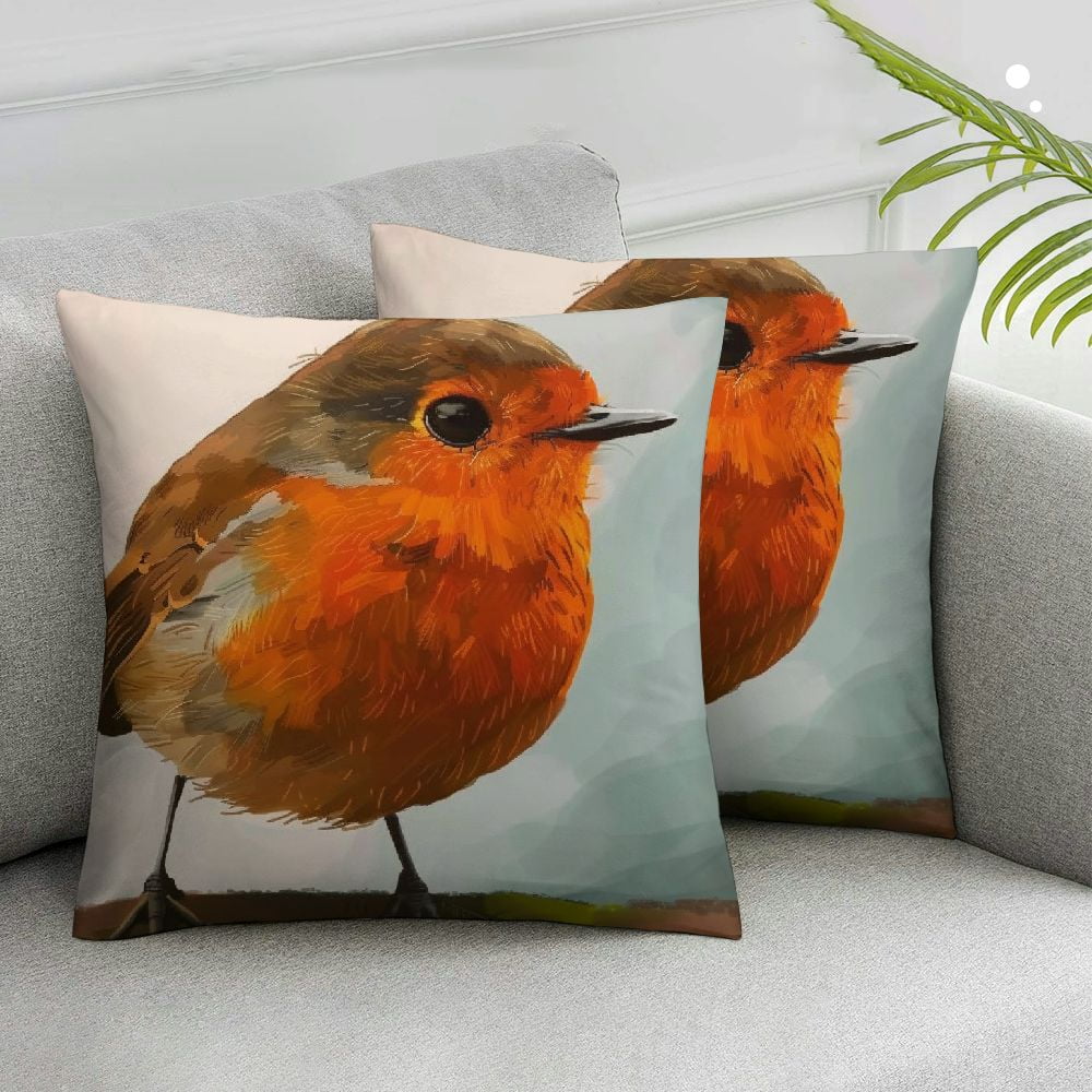 Nawypu Watercolor Birds Throw Pillow Covers Adorable Animal Bird ...