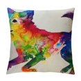 thumbnail image 1 of Nawypu  Watercolor Dog Husky Cushion Covers Husky Colorful Dog Silhouette Pillow Cover Case Gift for Dog Mom Pillows Nursery Decor Modern Linen Throw Pillow for Sofa Chair Car, 1 of 5