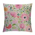thumbnail image 1 of Nawypu  Watercolor Flowers Print Farmhouse Décor Colorful Vintage Floral Decorative Throw Pillow Cover Sofa Couch, 1 of 5