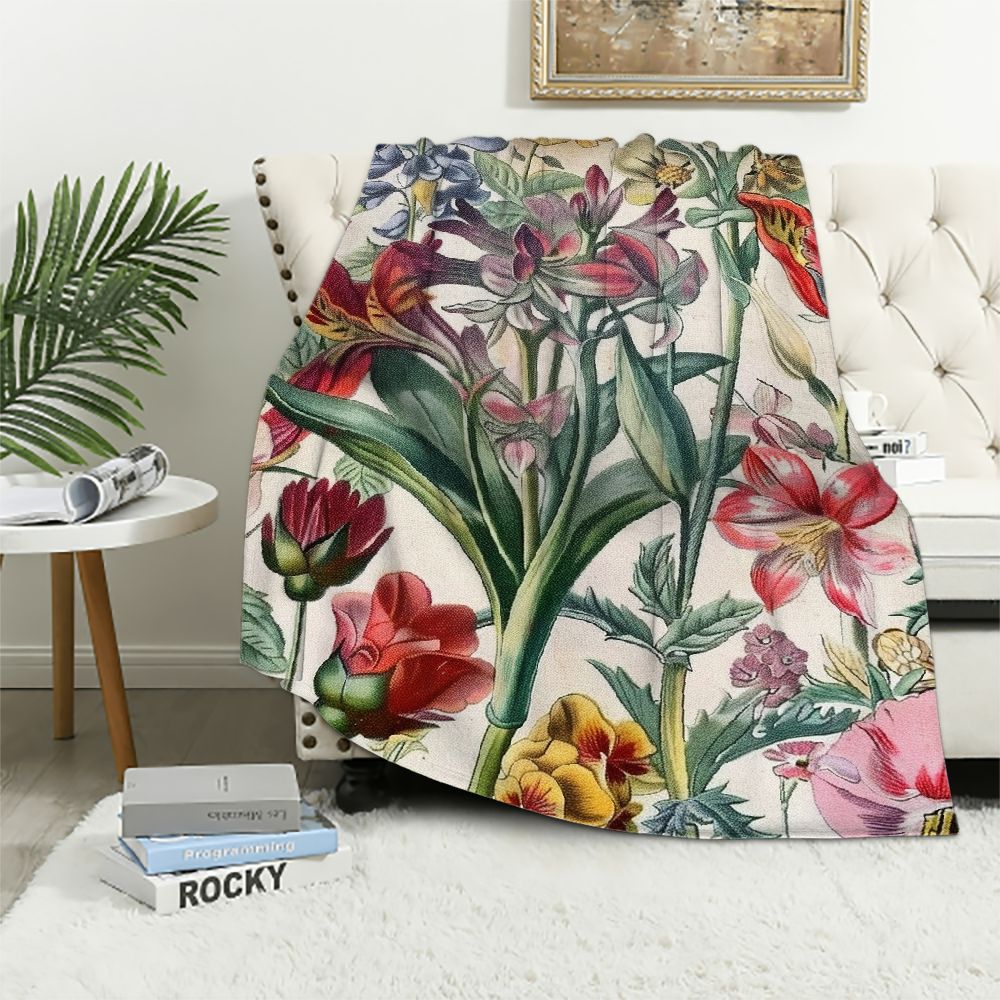 Sugar + Maple Small Blanket & Hat Set - Wallpaper Floral main image 1