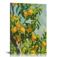 thumbnail image 1 of Nawypu Watercolor Lemon Wall Art Abstract Fruit Poster Kitchen Lemon Picture Still Life Fruit Painting Vintage Lemon Picture Botanical Fruit Wall Art Citrus Fruit Poster for Living Room, 1 of 5