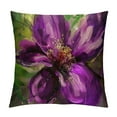 thumbnail image 1 of Nawypu Watercolor Orchid Throw Pillow Covers Purple Flower Floral Cushion Cases Decorative Pillow Cases for Couch Sofa Bedroom, 1 of 5