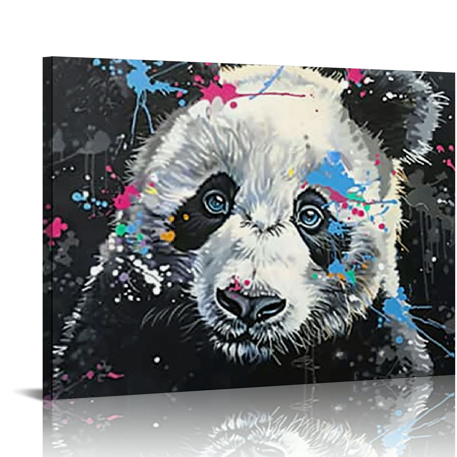 Nawypu Watercolor Panda Poster Cute Animal Graffiti Canvas Prints Funny ...