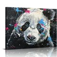 thumbnail image 1 of Nawypu Watercolor Panda Poster Cute Animal Graffiti Canvas Prints Funny Panda Picture Artworks Modern Animal Canvas Painting on Canvas for Home Decoration Wall Art, 1 of 6