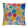 thumbnail image 1 of Nawypu  Watercolor Polka Dot Pillow Covers Rainbow Colorful Circles Decorative Pillowcase Farmhouse Square Cushion Cover for Home Couch Sofa Bedding Decor, 1 of 5