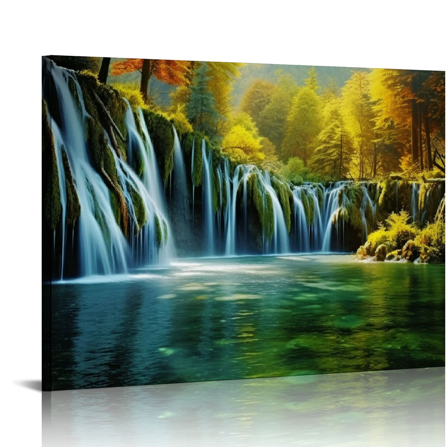 Nawypu Waterfall Canvas Wall Art Croatia Plitvice Lakes National Park ...