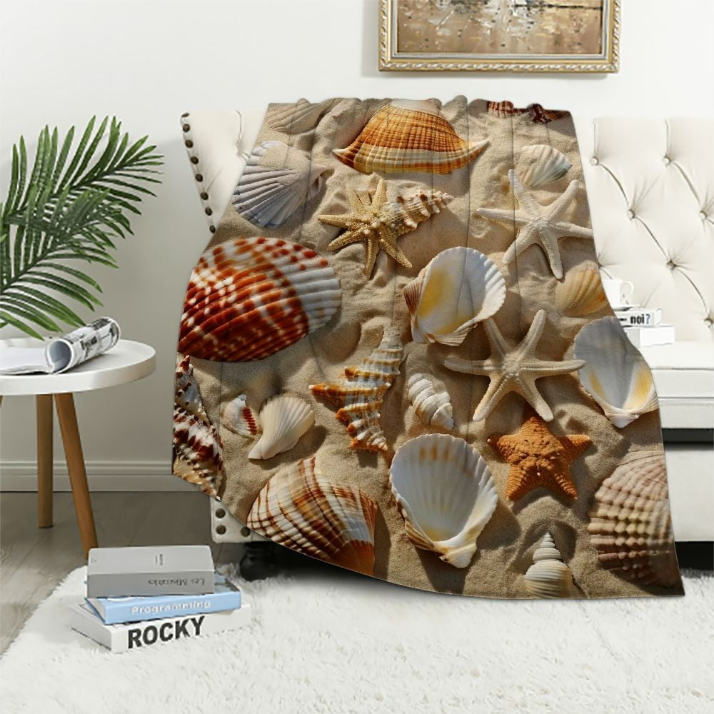 Nawypu Wearable Throw Blankets Blue Marble Stone Wearable Soft Warm