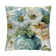 thumbnail image 1 of Nawypu  White Blue Flower Throw Pillow Covers 18x18 Farmhouse Floral Pillow Cover Decorative Couch Outdoor Patio Pillow Cases Cushion Covers for Living Room Sofa Home Decor, 1 of 5