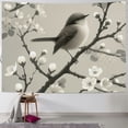 thumbnail image 1 of Nawypu White Floral Elegant Flower Tree and Birds Picture Retro Tapestry Decorations for Dorm Painting, 1 of 6
